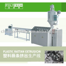 Plastic rattan extrusion line